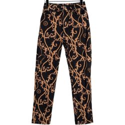 Ganni Baroque Print Straight-Leg Jeans