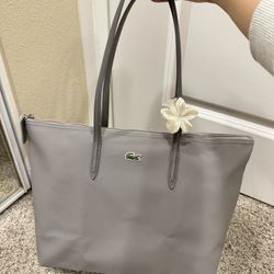 Lacoste Tote Bag Grey