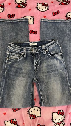 Low rise flare jeans