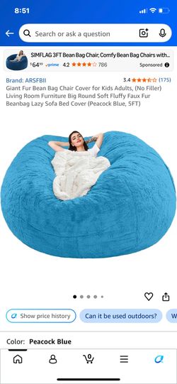 New in box bean bag  cover