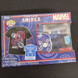 Funko Pop T-Shirt Bundle Captain America Art Series Target Exclusive Tee Size M