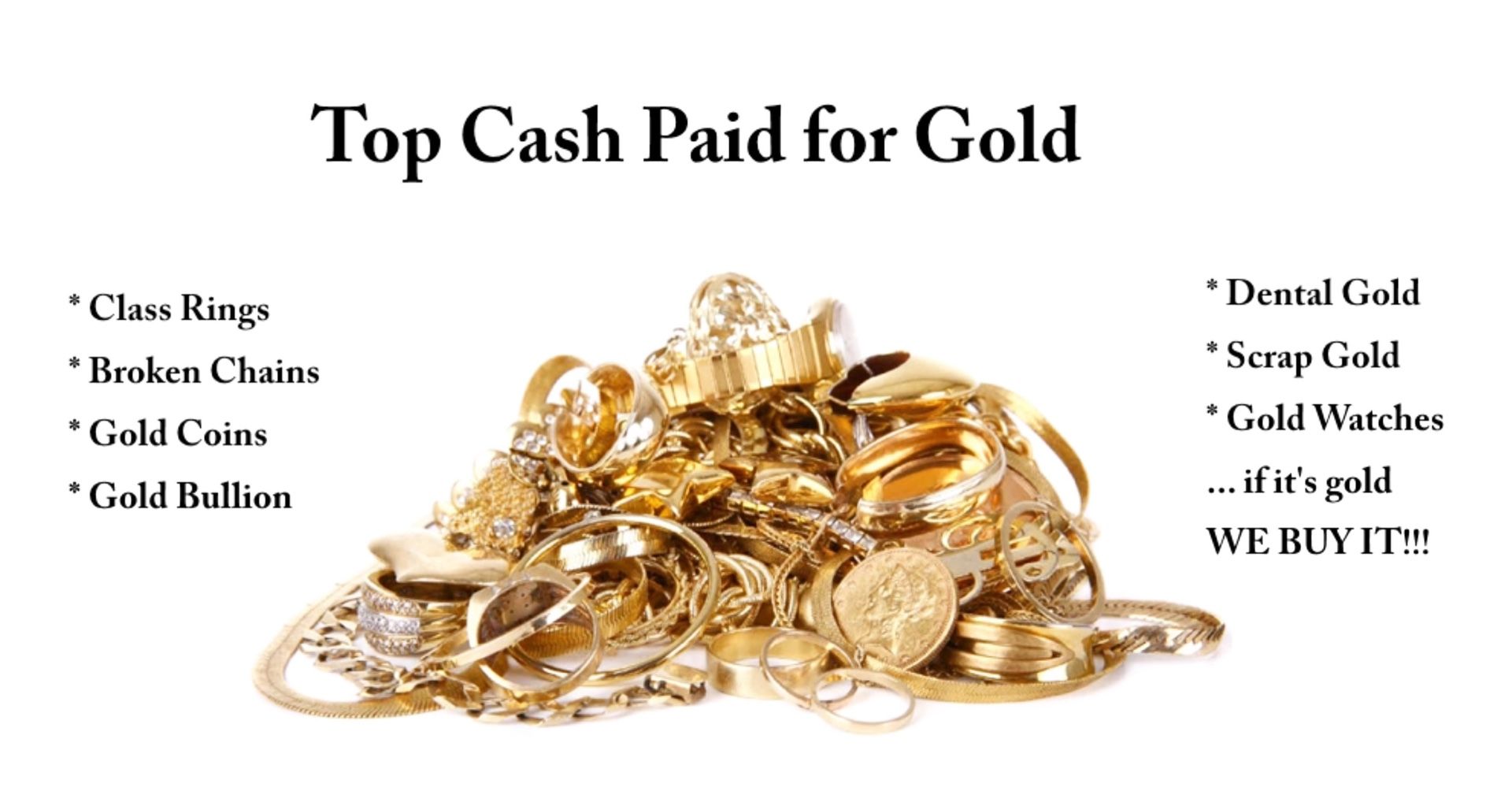 Gold diggers CASH for your GOLD