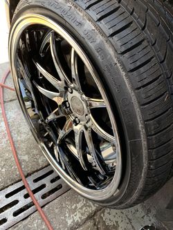 Infiniti G37 coupe 19x9.5/11 new blk chrome new rims tires