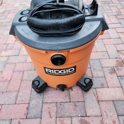 Shop Vac, Wet/Dry, 5hp, 16 Gal, Rigid