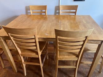 DINING TABLE + 6 CHAIRS — $200 OBO — PRICED TO SELL