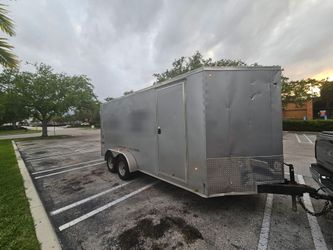 Enclosed trailer, 7x18 "2020" Pulls amazing, no leaks no rust, solid frame clean title in hand ✋️ READ Description FIRST, LEA PRIMERO.