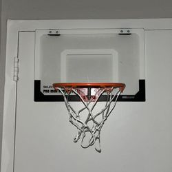 SKLZ Pro Mini Indoor Basketball Hoop - Over The Door – Portable - Great For Home, Dorms, Offices, and Gifts