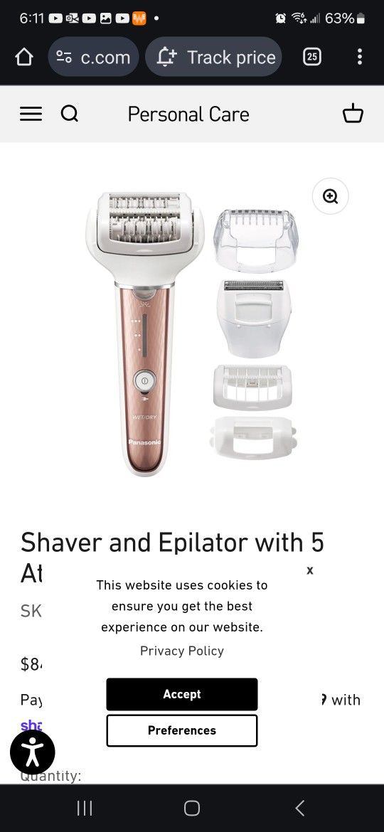 Panasonic Epilator & Shaver System