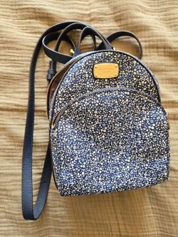MICHAEL Michael Kors Abbey floral backpack in navy blue