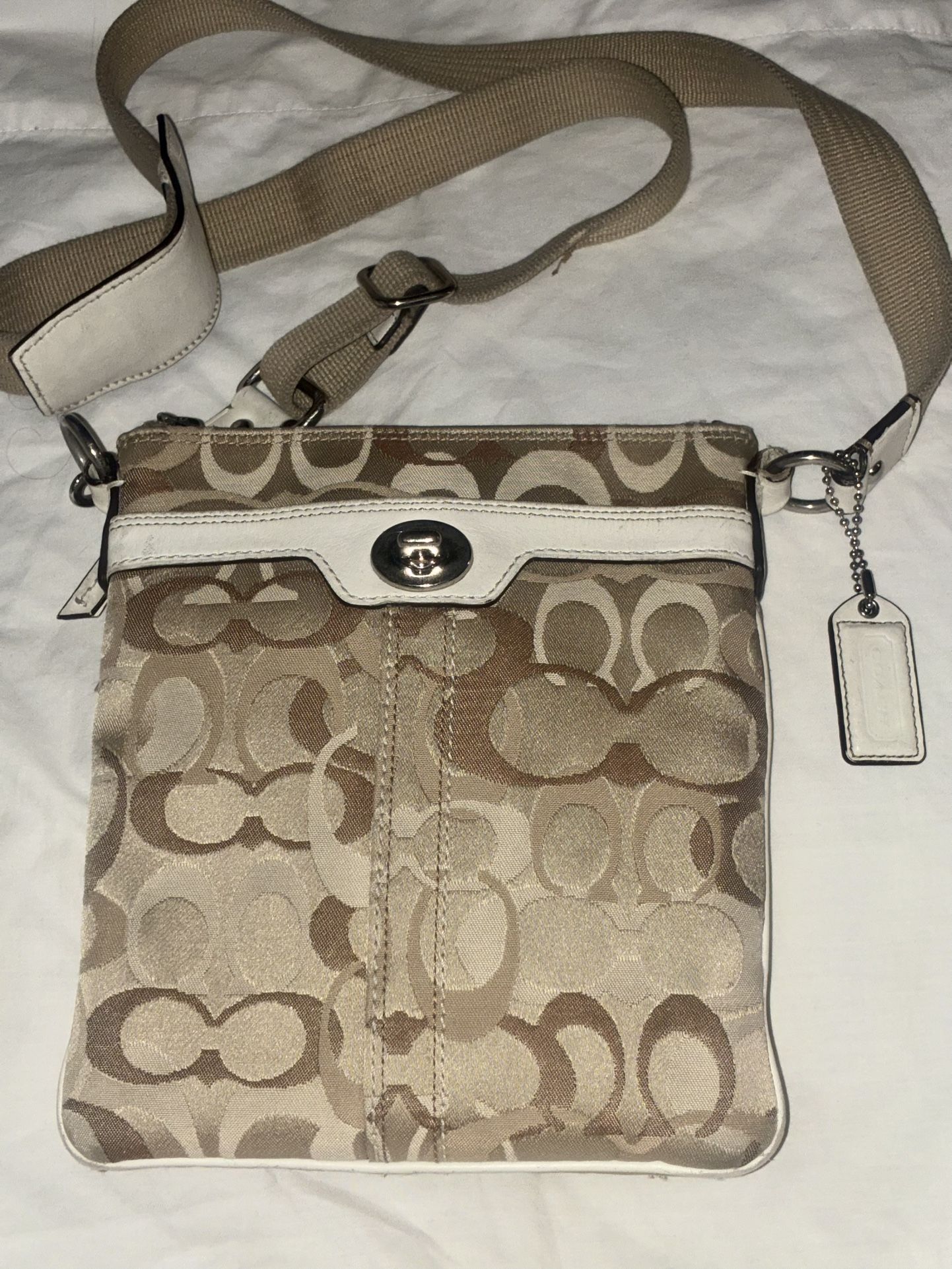 Coach OpArt signature crossbody bag