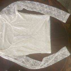 Popular 21 White Mesh Top (small)