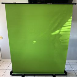 Julius Studio (Pull-Up Type) 5 x 6 ft. / 59 x 72 inch Green Screen,Collapsible Chromakey Portable Background