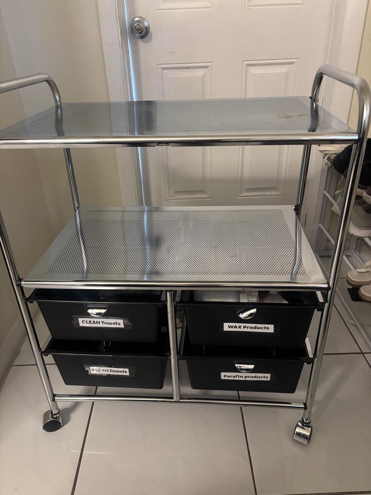 4 Drawers Cart Metal