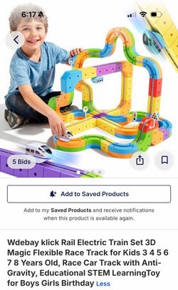 Wdebay Klick Rail Electric Train Set 3D Track