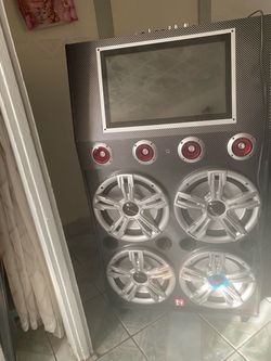 Nutek professional speaker with lcd screen