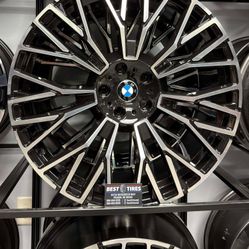 (Set of 4) New 21” Inch BMW Staggered Wheels Rims for BMW X5 X6 21x9.5 21x10.5 offset ET 35/40 5x120 