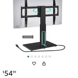 tv Stand With Outlet In The Back 37 To 70 Inch Tv Swivel