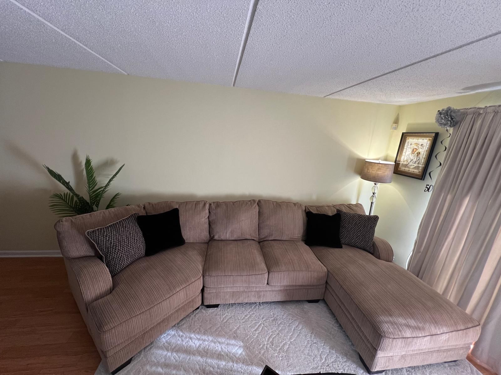Large Beige/Brown Couch