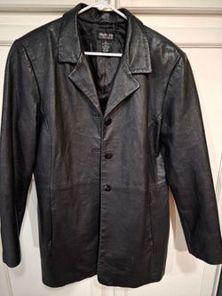 Style & Co. Collection Black Leather Jacket