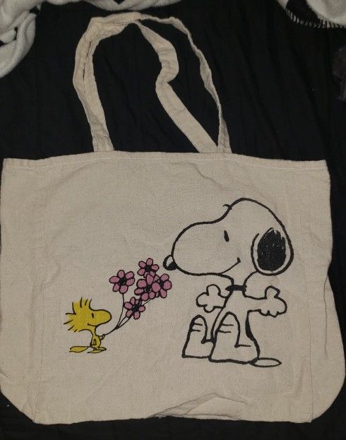 Snoopy and Woodstock Tote Bag