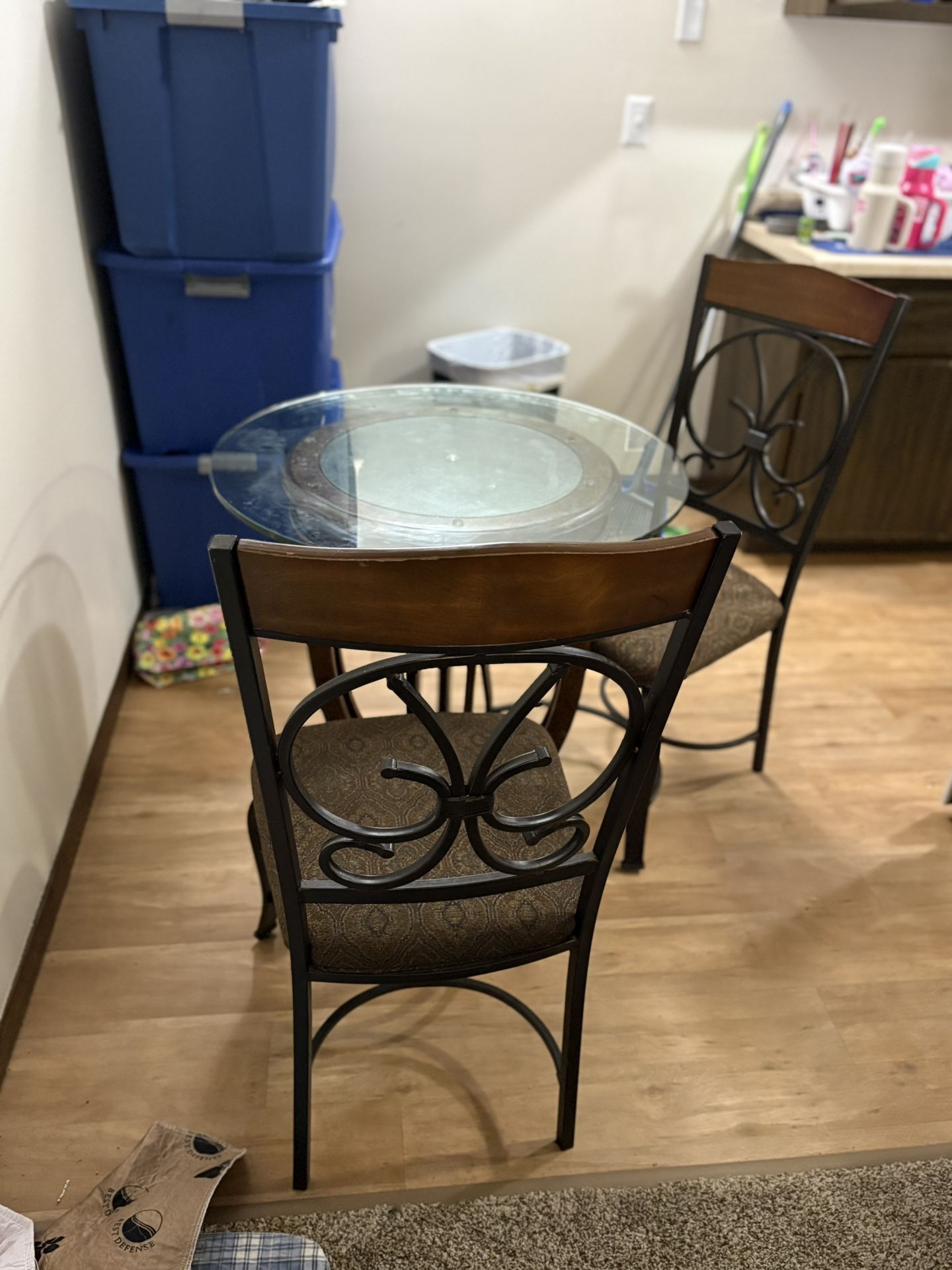 Two Chairs And Table