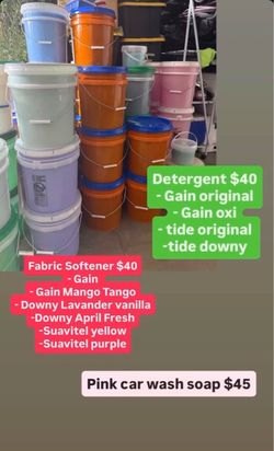 Detergent & fabric softener