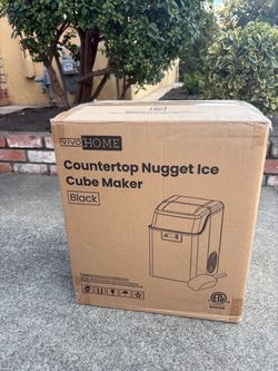 Chewable Nugget Ice Maker 44lbs capacity, Self-Cleaning, Scoop, 10 Ice Bags, 100% brand new in box