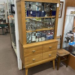 Mid Century Small China Cabinet