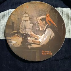 Limited Edition 1980 Norman Rockwell Collectors Plate. "The Ship Builder," 