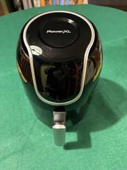 Power XL Vortex 2QT Black Air Fryer Model #HF-2096TS w/ Manual & Recipe