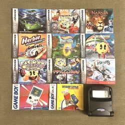 Game Boy Advance Manual Lot Of (11) GBC-DMG-GBA Accessories Light Untested READ!