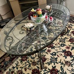 Glass Coffee Table and 2 End Tables 