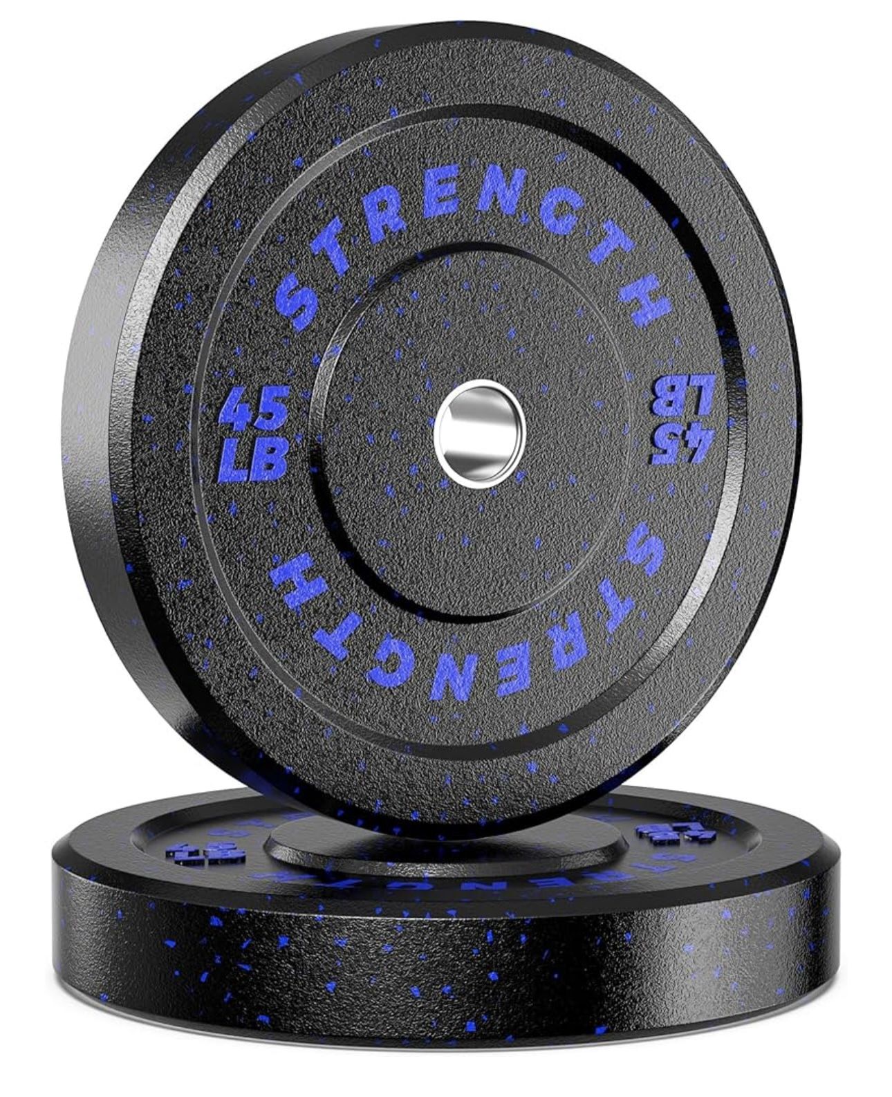 2 Inch Pro Grade Olympic Bumper Plates 45 Pounds Each