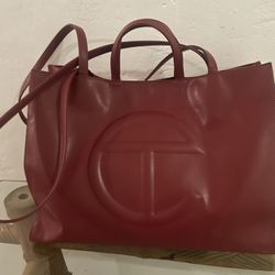 Telfar Large Shopping Bag | Oxblood 