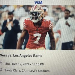 Niners Tickets.  Great Seats 