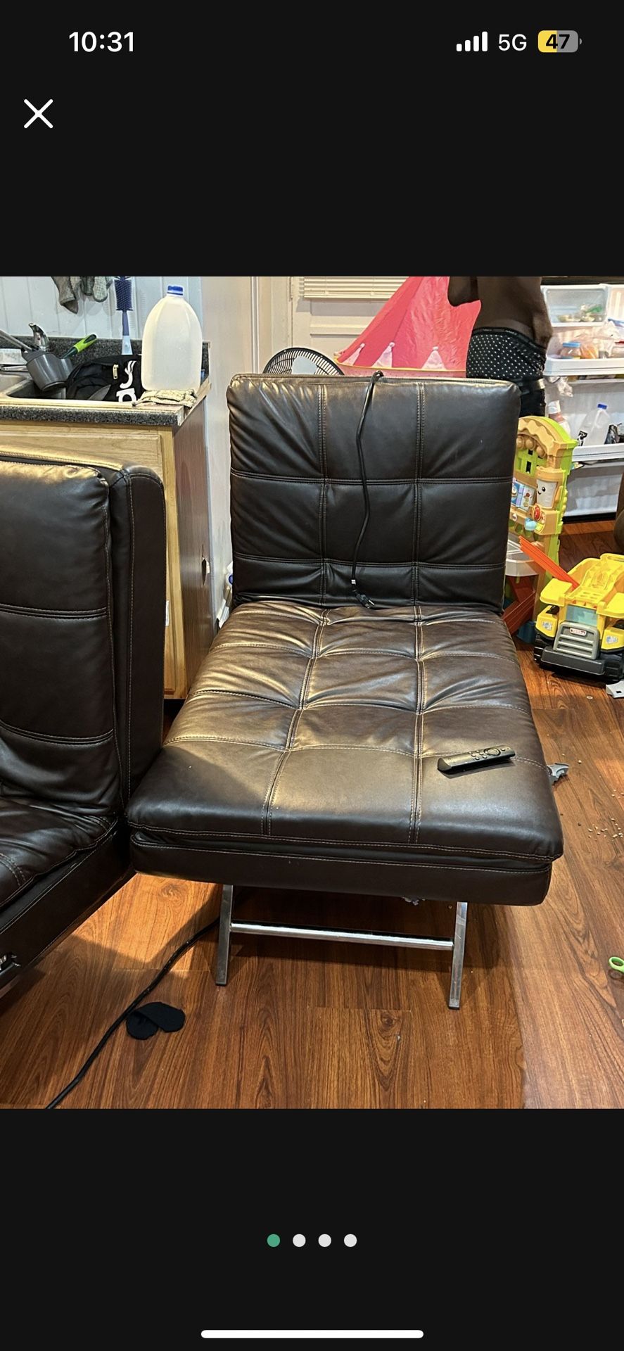 Reclining Electric Leather Chair 