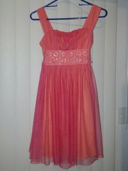 Beautiful Salmon colored dress girls size 14
