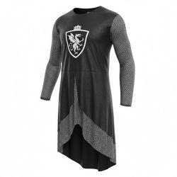 Spirit Medieval Style Dragon Crest Tunic Black M