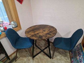 Table and 2 chairs set