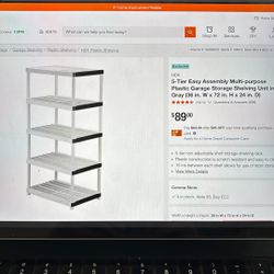 Garage Shelving 36w X 72h X 24d