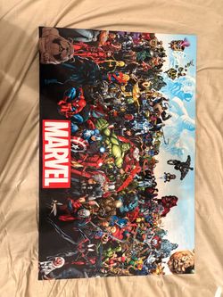Marvel Characters Large Poster Print