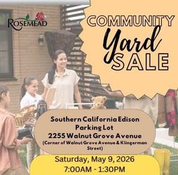 Rosemead community yard sale 5/9 May 9 flea market estate sale Saturday
