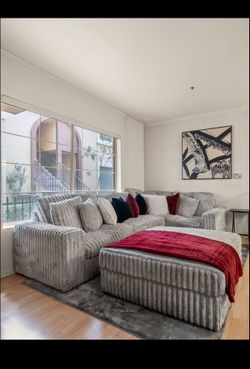 Gray sectional Sofa with Chaise Quick Sale!!
