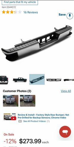 2017 Silverado rear bumper