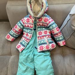 2T Toddler Girl’s Winter Snowsuit 