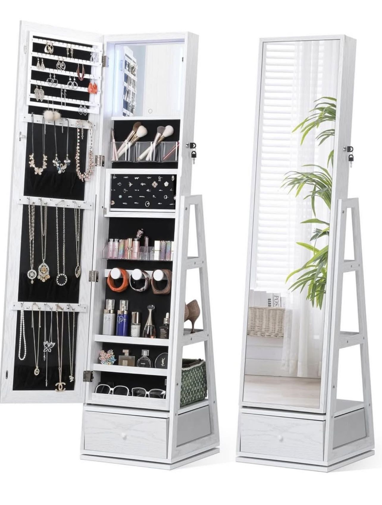 Unopened Package Jewelry Mirror Cabinet With Lights