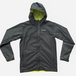 Columbia dark gray windbreaker outdoor rain jacket Size Youth XL