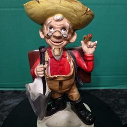 1950's Rubens Original Old Man Cigarettes Holder Ashtray Ceramic Japanese 9"