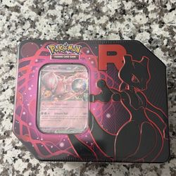 TEAM ROCKETS MEWTWO EX TIN