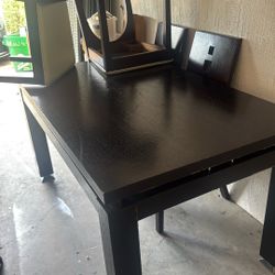 Dinner Table With 4 Chairs Dark Brown